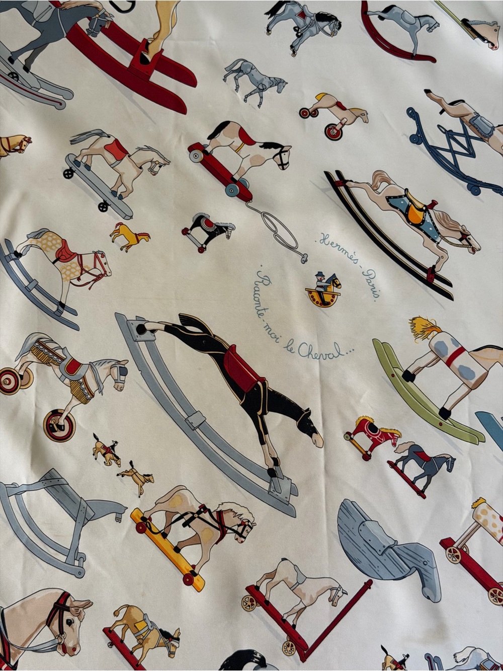 Hermes Raconte Moi Le Cheval Silk Scarf. - Picture 11 of 16